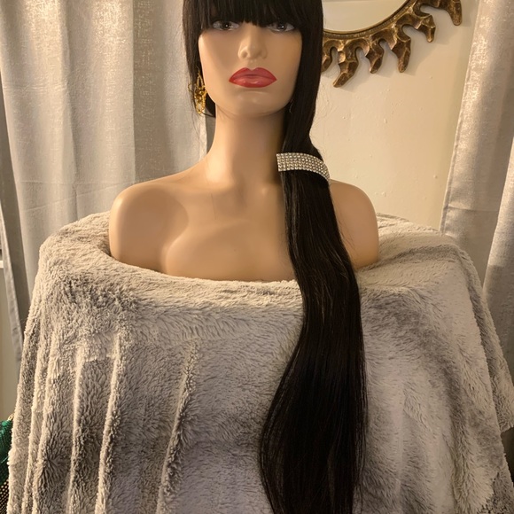 Cleopatra styled machine made wig - Picture 8 of 11